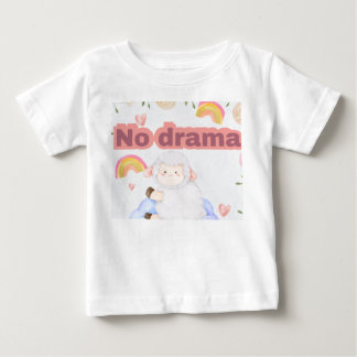 No Drama Cute Sheep Aesthetic T-Shirt