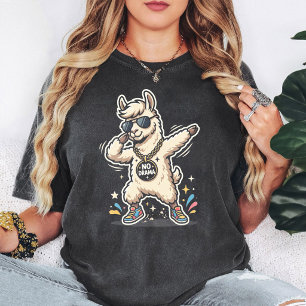 No Drama Dabbing Llama Cool Sunglasses Gift T-Shirt