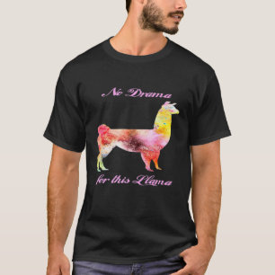 No Drama for this Llama Cute Colourful T-Shirt