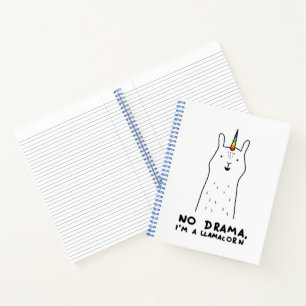No Drama I'm A Llamacorn Notebook