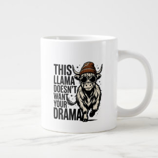 no drama, just a lama mug