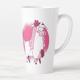 No Drama LLama BRIDE Funny Wedding Bridal Shower Latte Mug