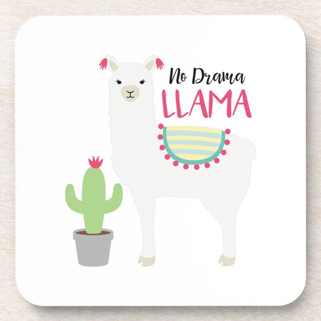 No Drama Llama Coaster (Front)