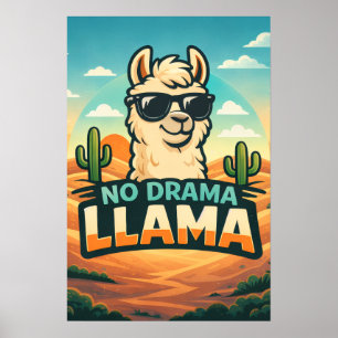 No Drama Llama - Critter Kingdom Poster