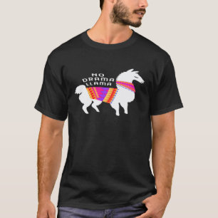 No Drama Llama Cute White Alpaca Premium T-Shirt