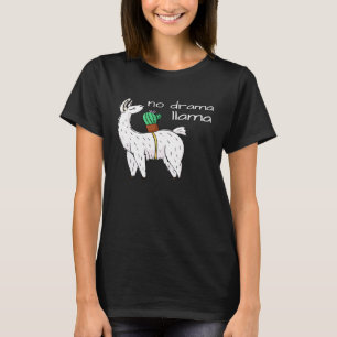 No Drama Llama Drama Llama Cute Alpaca T-Shirt