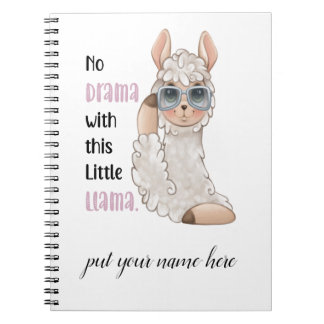 No Drama Llama Editable Notebook