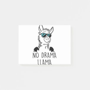 No Drama Llama Funny Lama Shirt Post-it Notes
