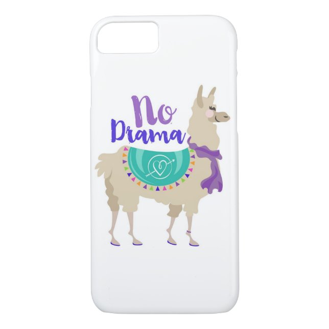 No Drama Llama iPhone 8/7 Case (Back)