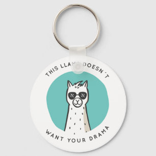 No Drama Llama Key Ring