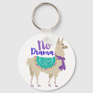 No Drama Llama Keychain