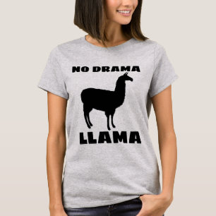 NO DRAMA LLAMA LADIES T-SHIRTS