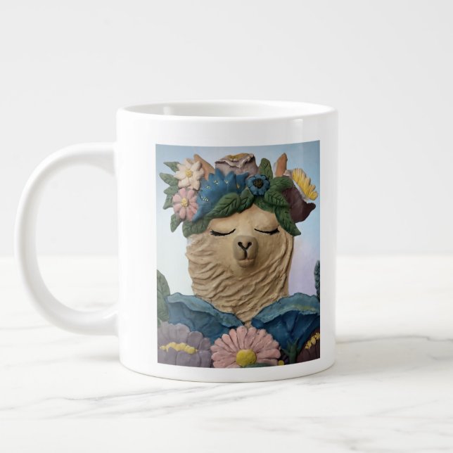 No Drama Llama Large Coffee Mug (Left)