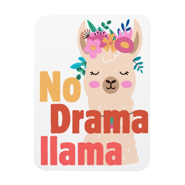 no drama llama magnet (Vertical)