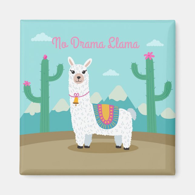 No Drama Llama Magnet (Front)