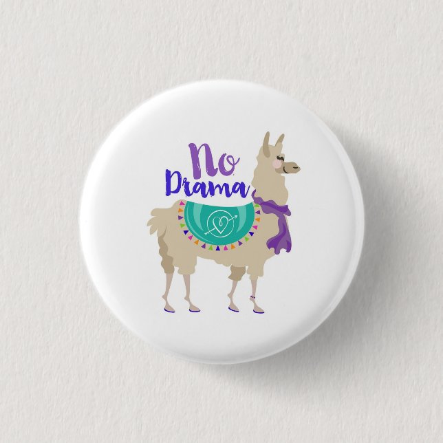 No Drama Llama Pin (Front)