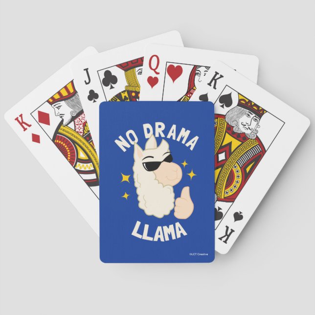 No Drama Llama Playing Cards (Back)