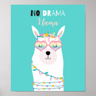 No Drama Llama Poster