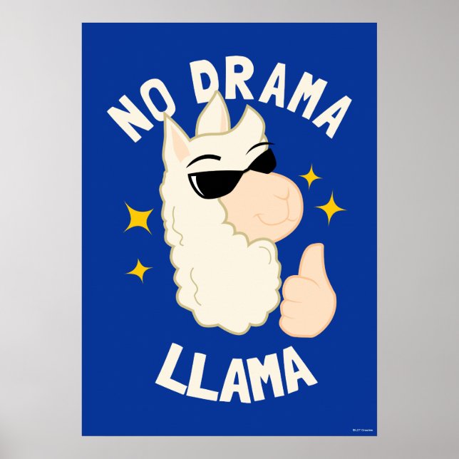 No Drama Llama Poster (Front)