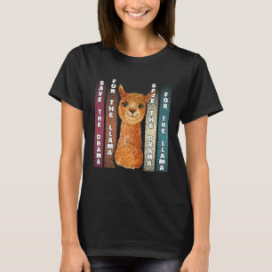 No Drama Llama Retro Style Touch of Alpaca Boys G T-Shirt