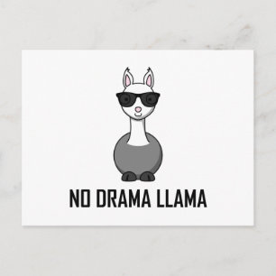 No Drama Llama Sunglasses Postcard