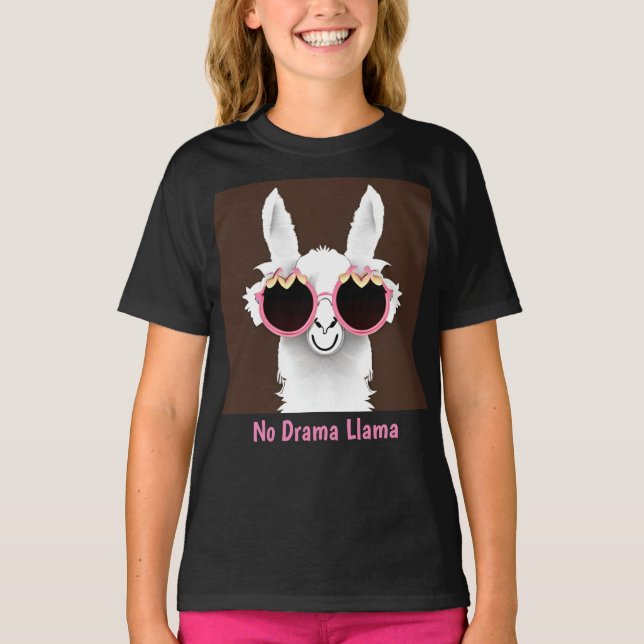 No Drama Llama T-Shirt (Front)