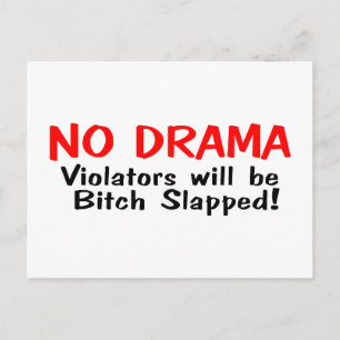 No Drama Postcard
