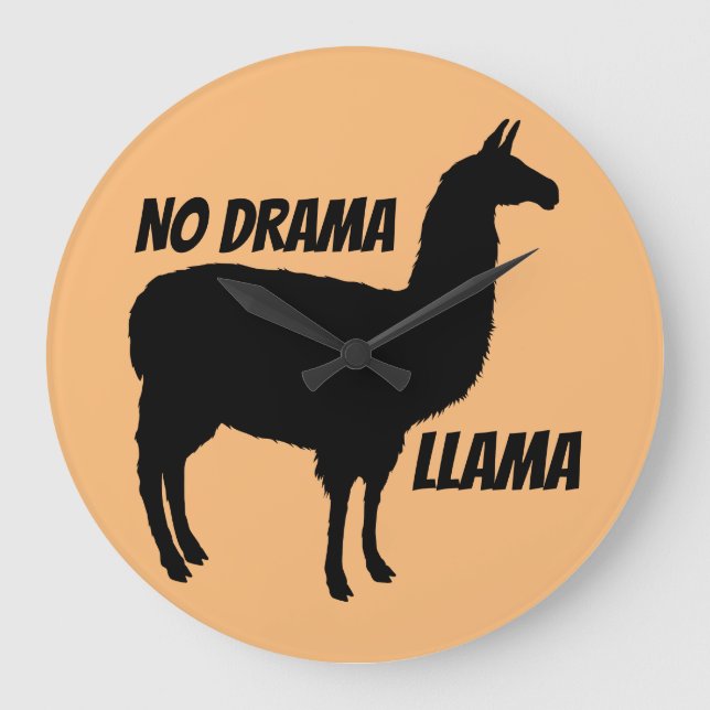 NO DRAMA WALL CLOCK (Front)