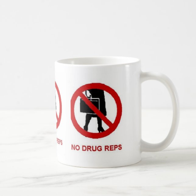 No Drug Reps Mug (Right)