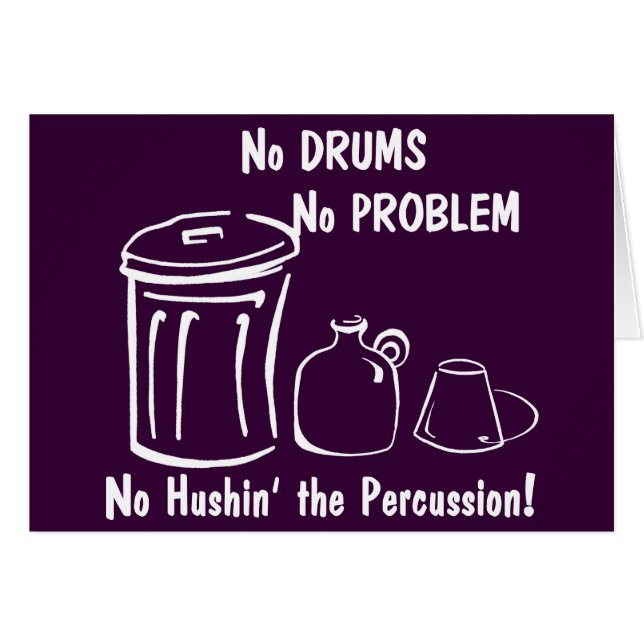 No Drums No Problem (Front Horizontal)