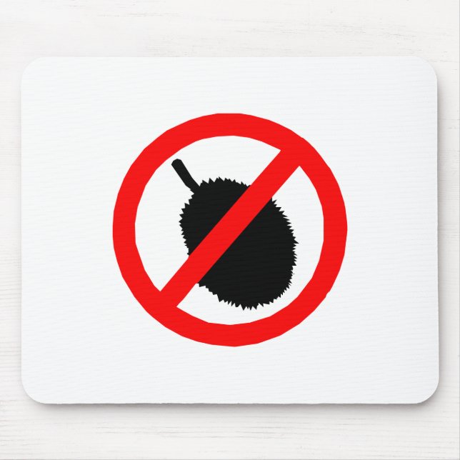 No Durian Sign Item Mouse Mat (Front)