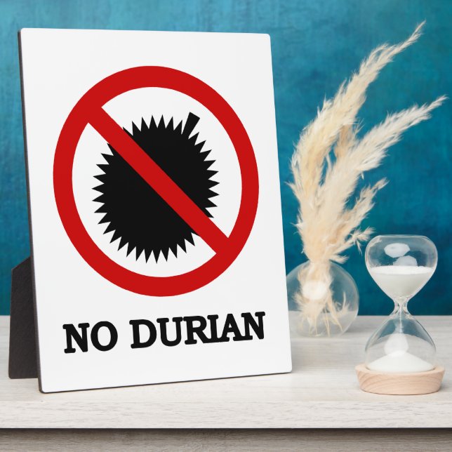 NO Durian Tropical Fruit Sign Plaque (Side)