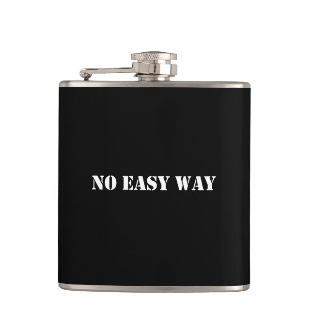 No Easy Way Hip Flask (Front)