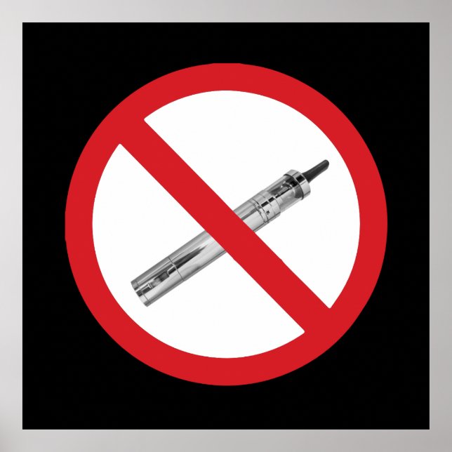 No ecigs sign (Front)