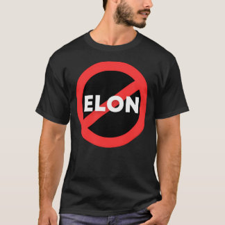 No Elon! Round Anti-Elon Musk Bumper Sticker Decal T-Shirt