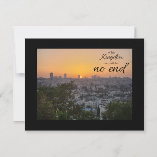 No End to His Kingdom Flat Note Card
