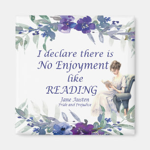 No Enjoyment Like Reading Quote Magnet