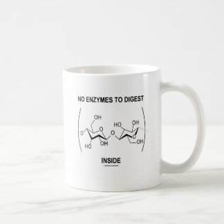 No Enzymes To Digest (Cellulose) Inside Coffee Mug