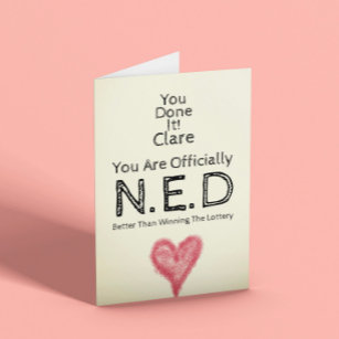 No Evidence Of Disease Customisable Card