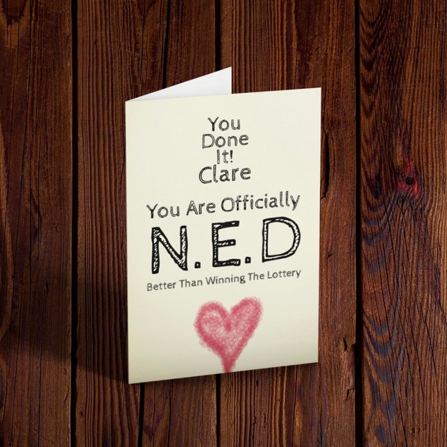 No Evidence Of Disease Customisable Card (Creator Uploaded)