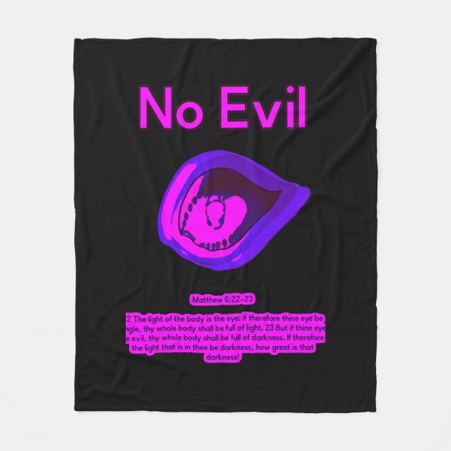 No Evil - City Jamz - Fleece Blanket (Front)