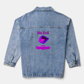 No Evil - City Jamz -  T-Shirt Denim Jacket