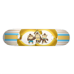 No Evil Monkeys Skateboard