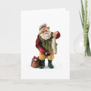 NO EXAGGERATING FISHERMAN SANT - MERRY CATCH HOLIDAY CARD