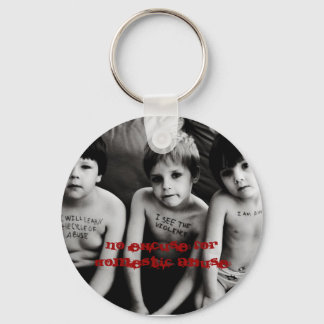 No Excuse for Domestic Abuse Key Ring