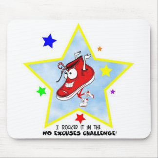 NO EXCUSES Challenge Mousepad