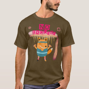No Excuses Gym Fitness Motivation Cute Joke Novelt T-Shirt