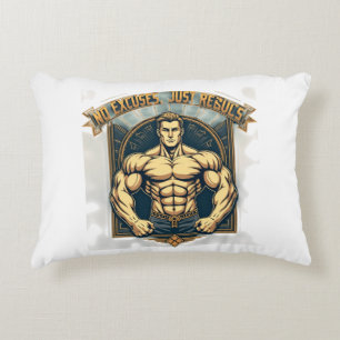 No Excuses Just Results Decorative Cushion