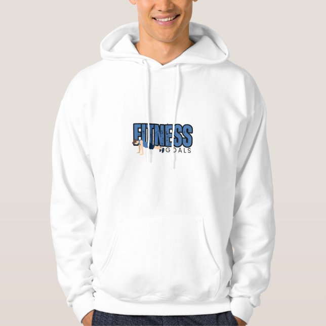 "No Excuses, Just Results" Fitness Gym T-Shirt Hoodie (Front)