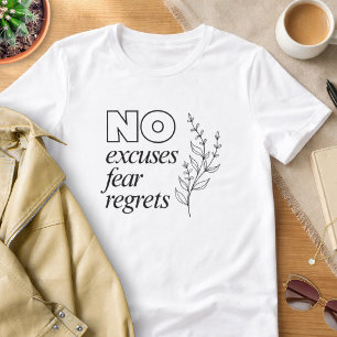 No Excuses Motivational Tee